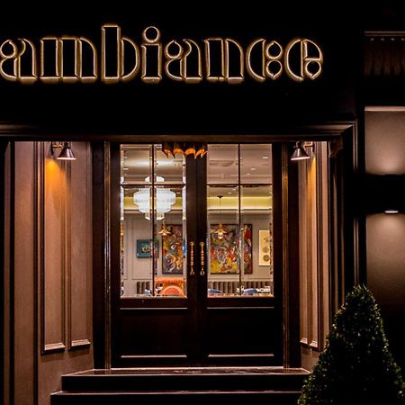 Ambiance Boutique Art Hotel Лахор Екстериор снимка Entrance to the restaurant