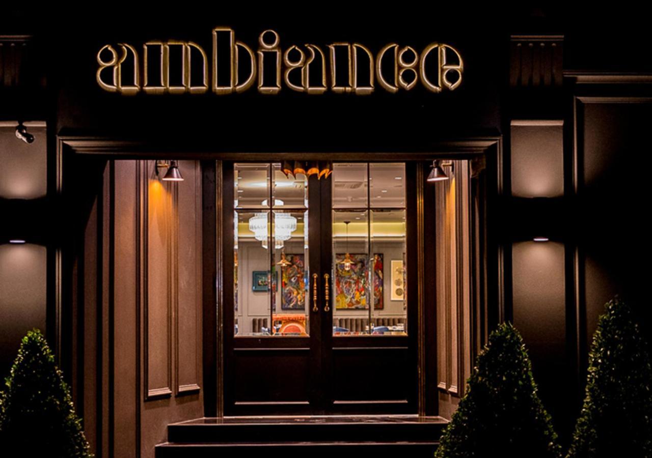 Ambiance Boutique Art Hotel Лахор Екстериор снимка Entrance to the restaurant